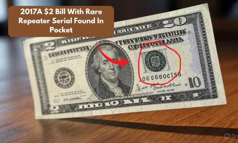 2017A $2 Bill With Rare Repeater Serial Found In Pocket